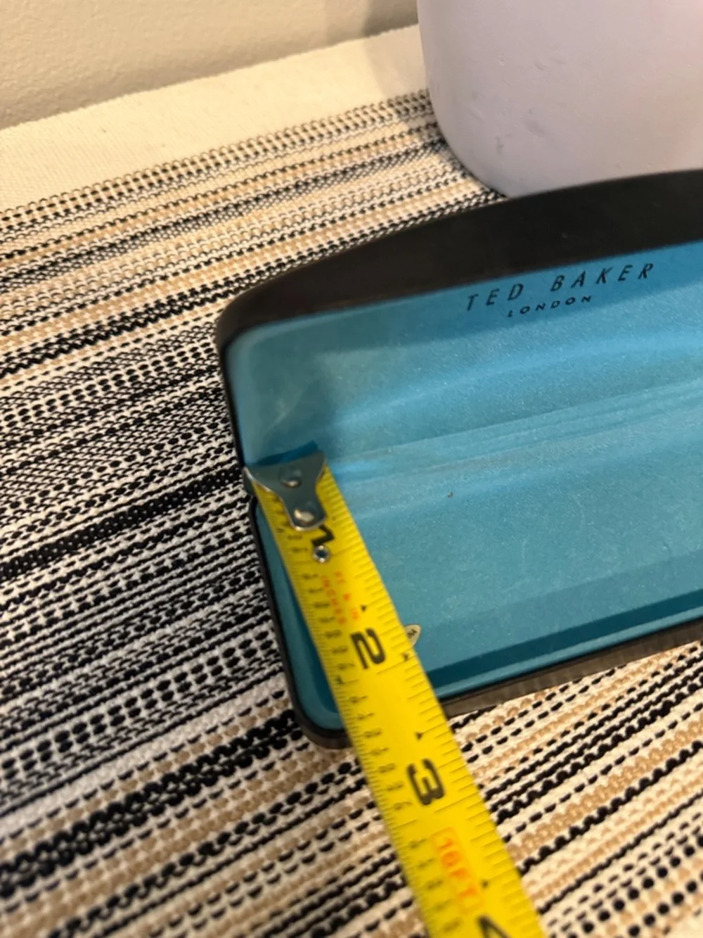 Ted Baker‎ Black Sunglasses Case with Teal Logo With Cloth